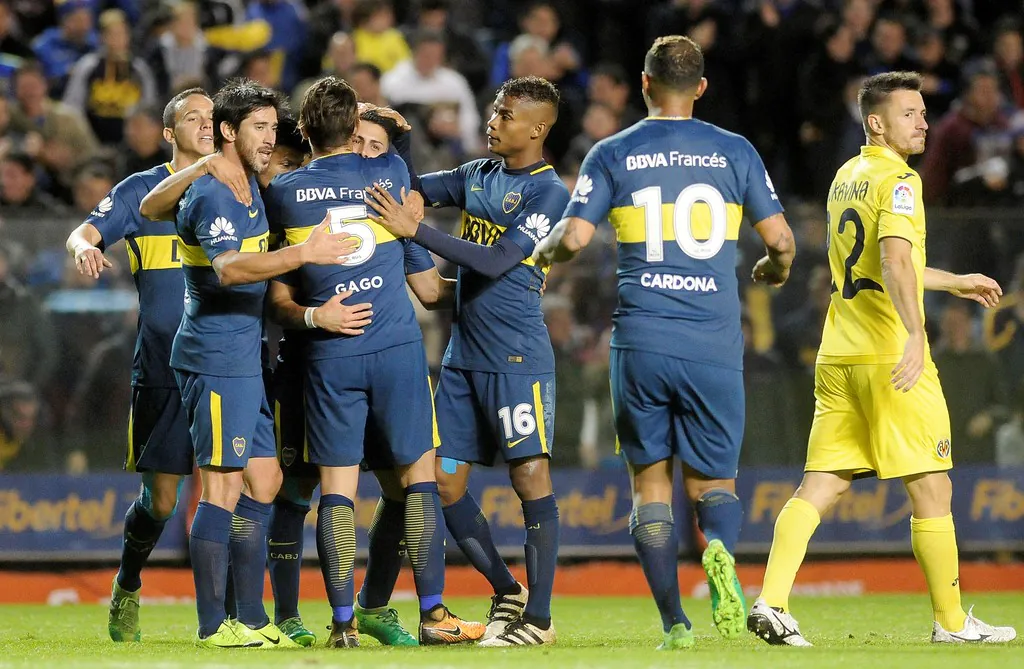 festejo gol Boca Villarreal 2 08 2017