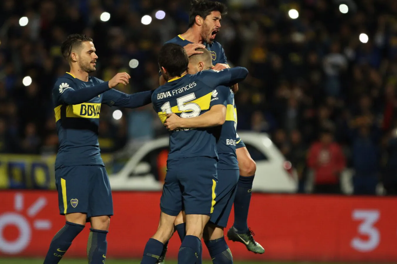 Festejo penal Brown 0 1 Boca