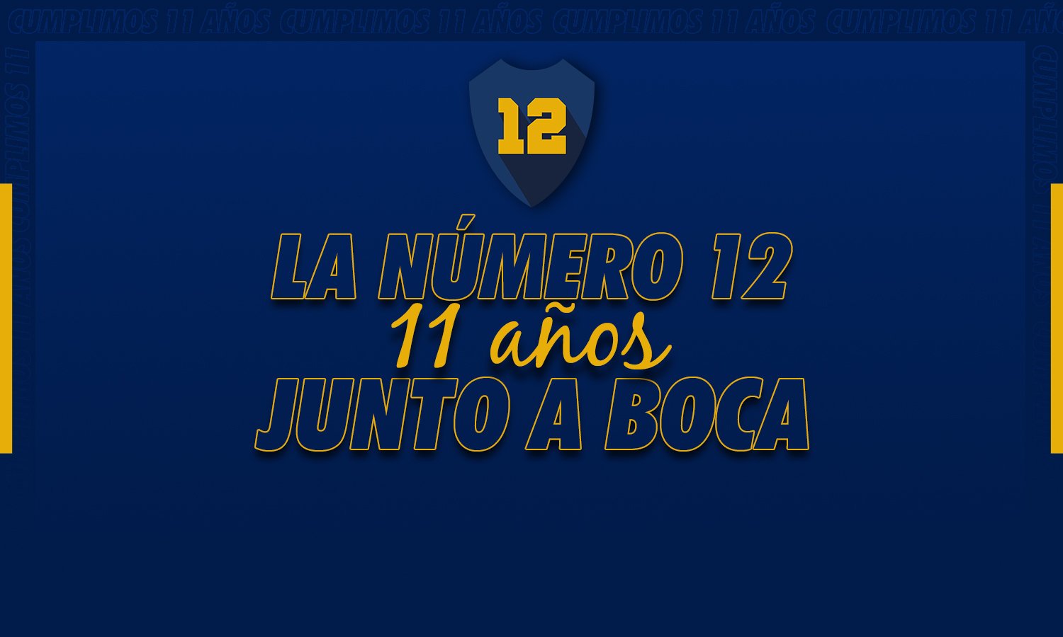 La Número 12 cumple 11 años junto a Boca
