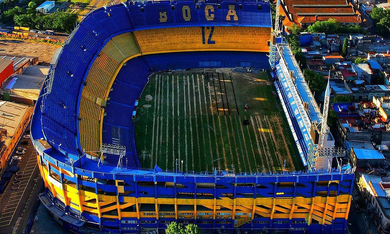 Desde el aire: Así avanza la obra de drenaje en La Bombonera