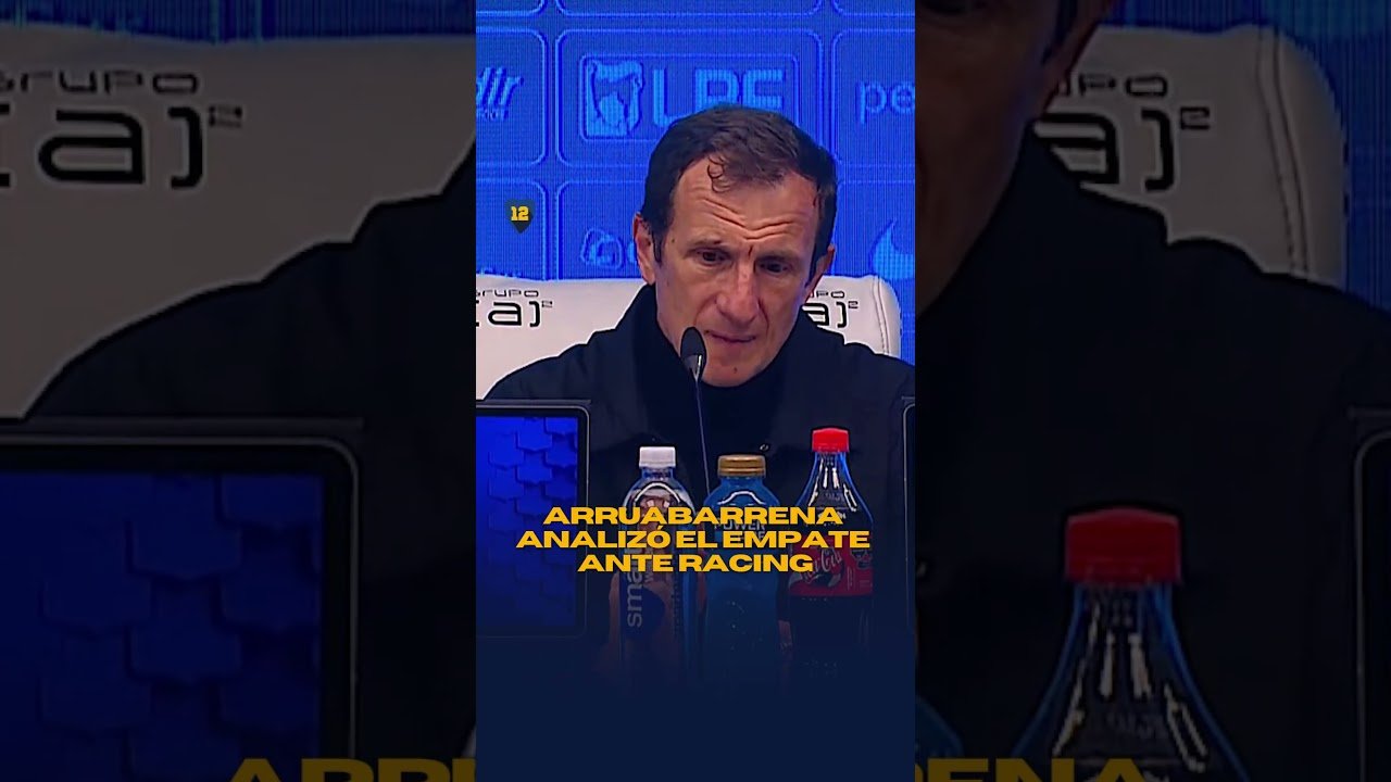 ARRUABARRENA analizó el empate ante Racing