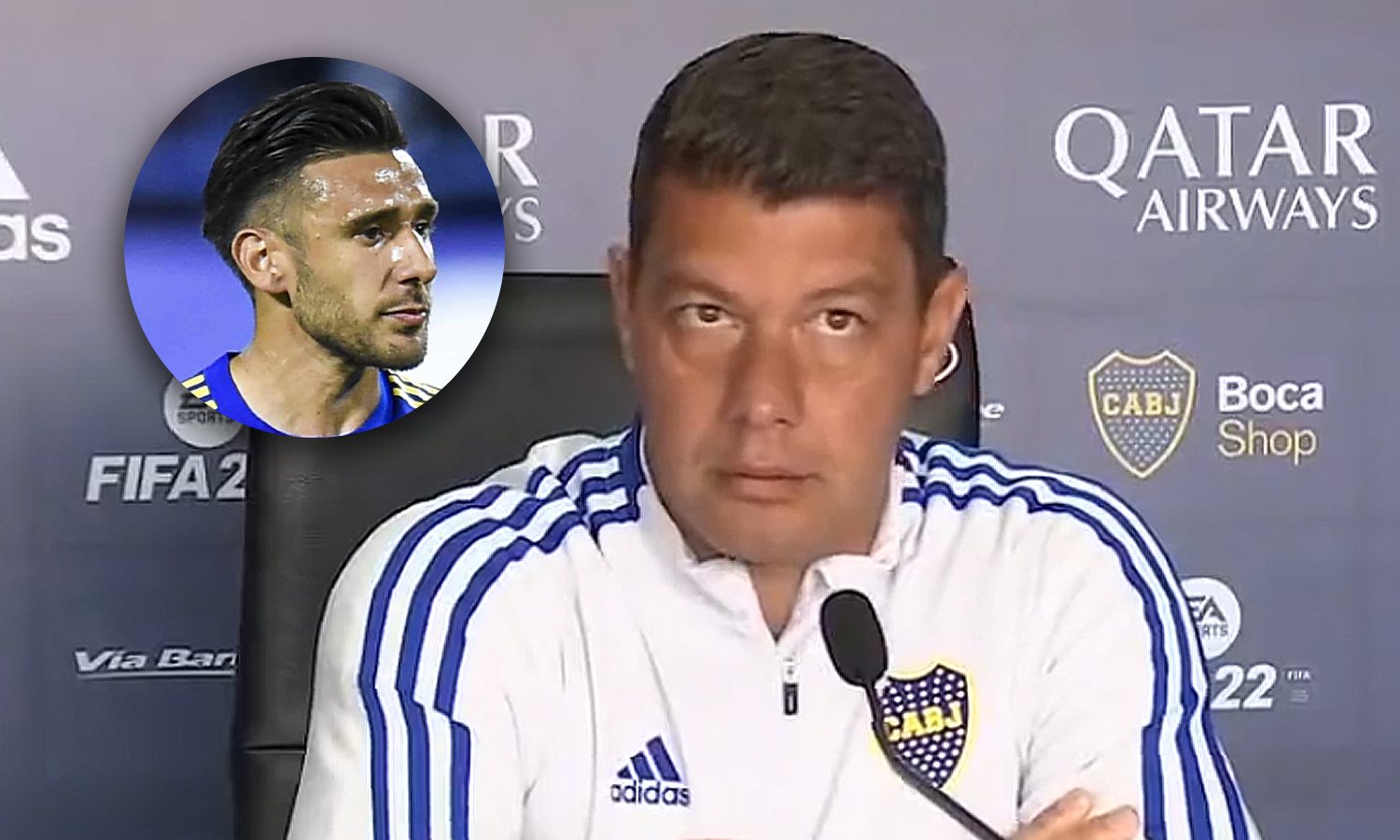 Battaglia sobre Salvio: “Su cabeza no está para el fin de semana”