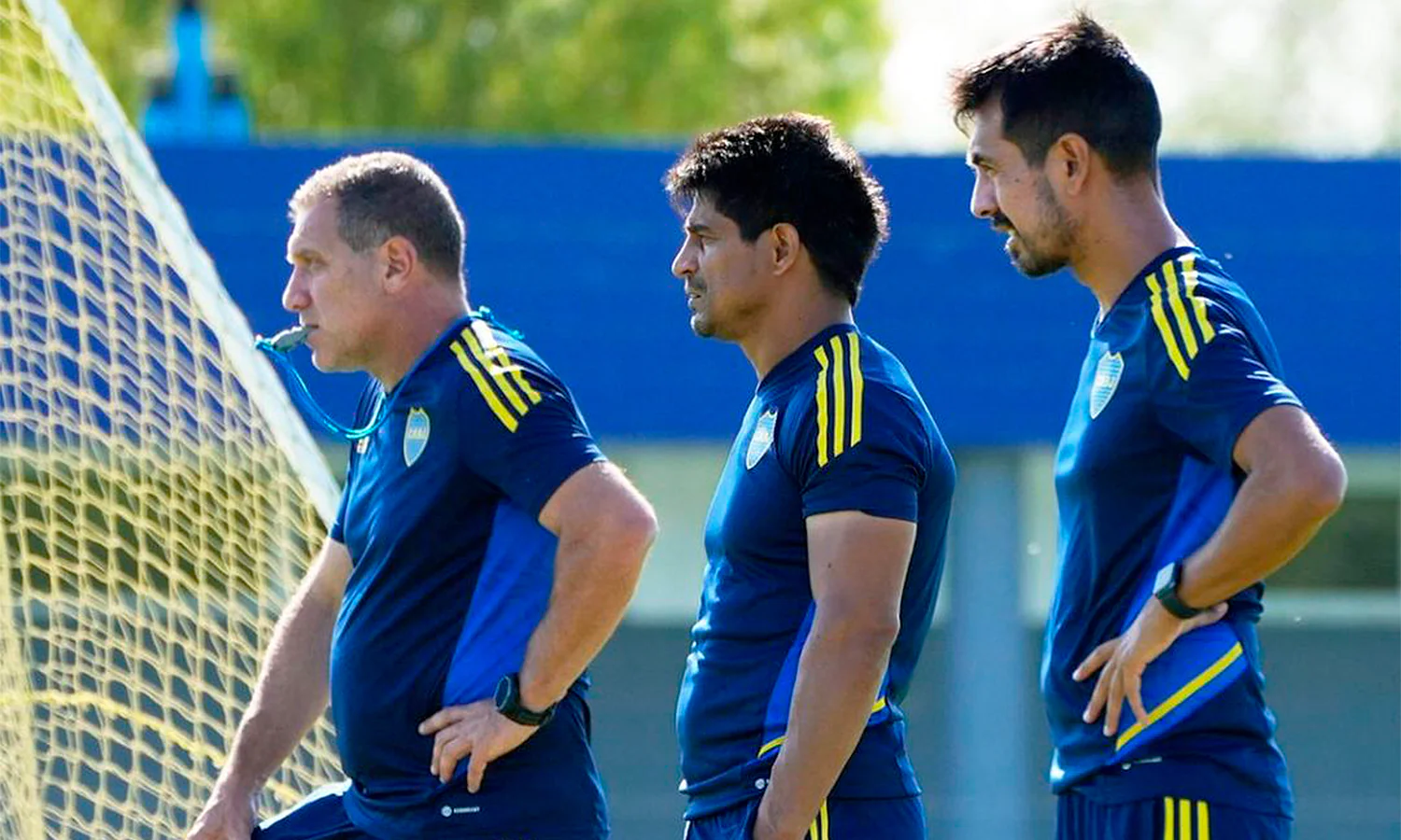 Hugo Ibarra junto a Roberto Pompei y Leandro Gracián
