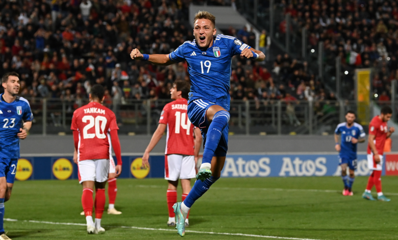 Mateo Retegui gol Italia Malta 2632023