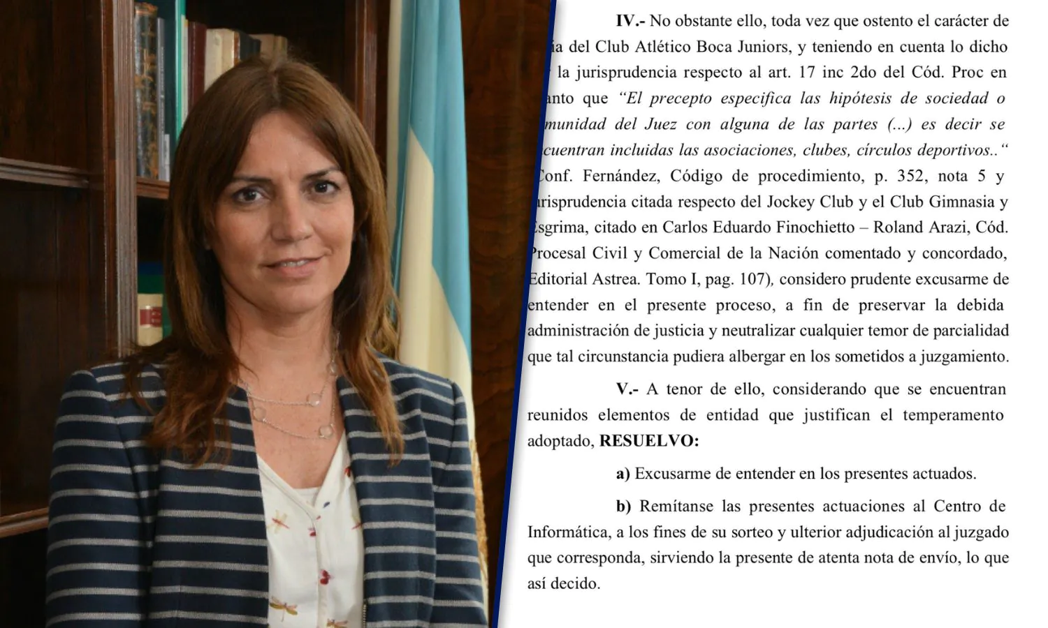 Analía Romero jueza causa padrón Boca 5122023