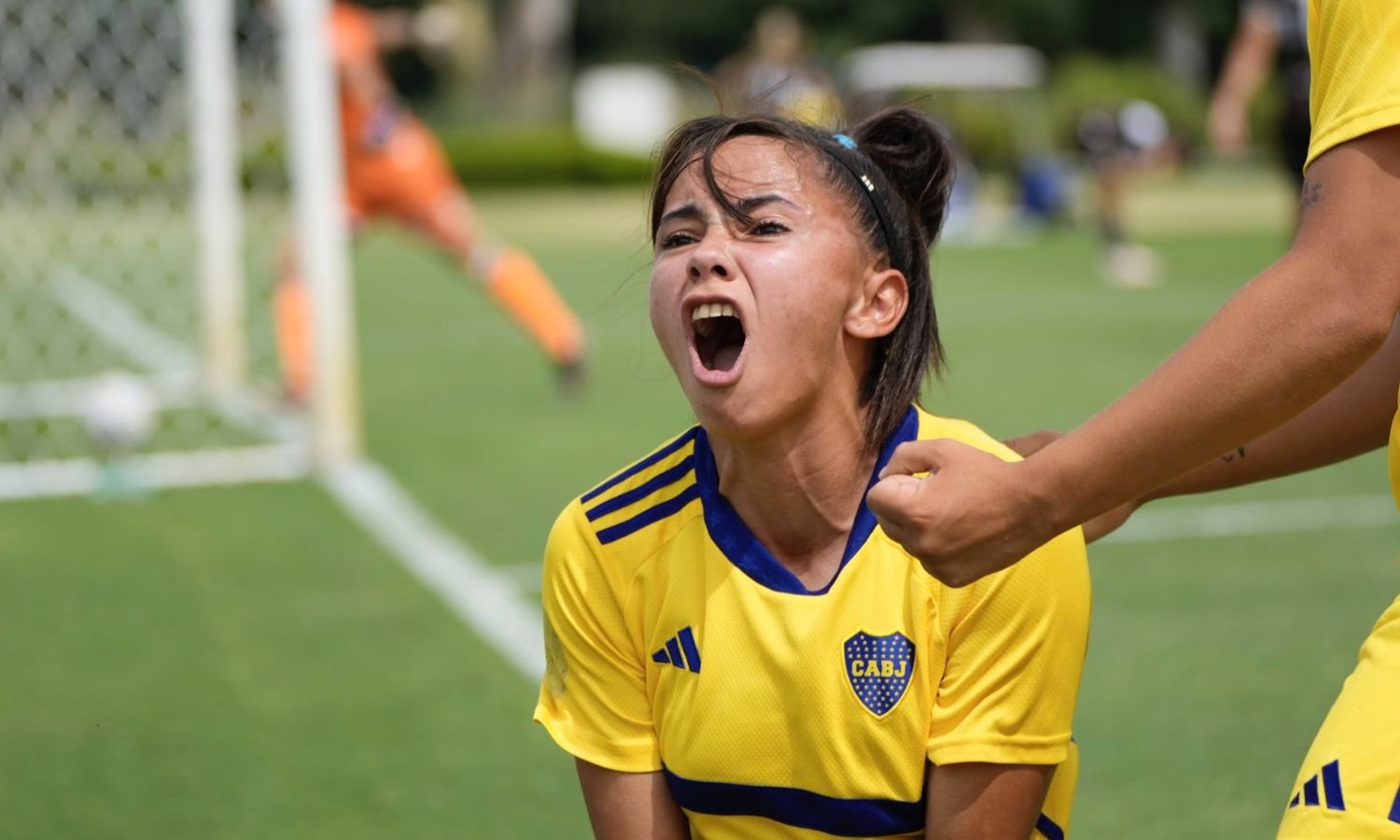 Celeste Dos Santos festeja el pase de Boca a la semi de la Copa Federal