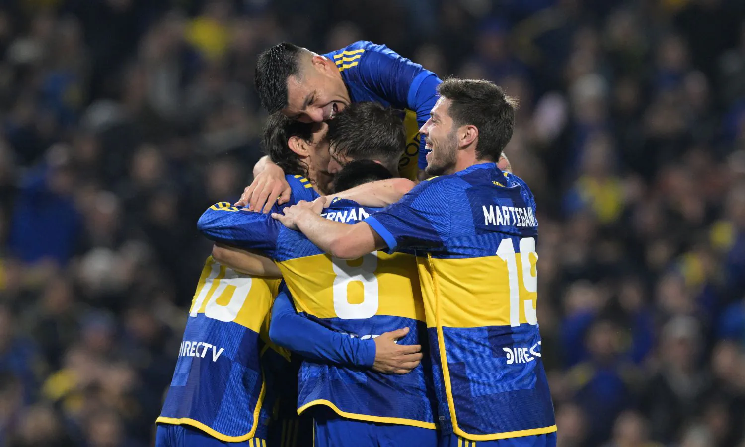 Festejo Boca Banfield Liga Profesional 3172024