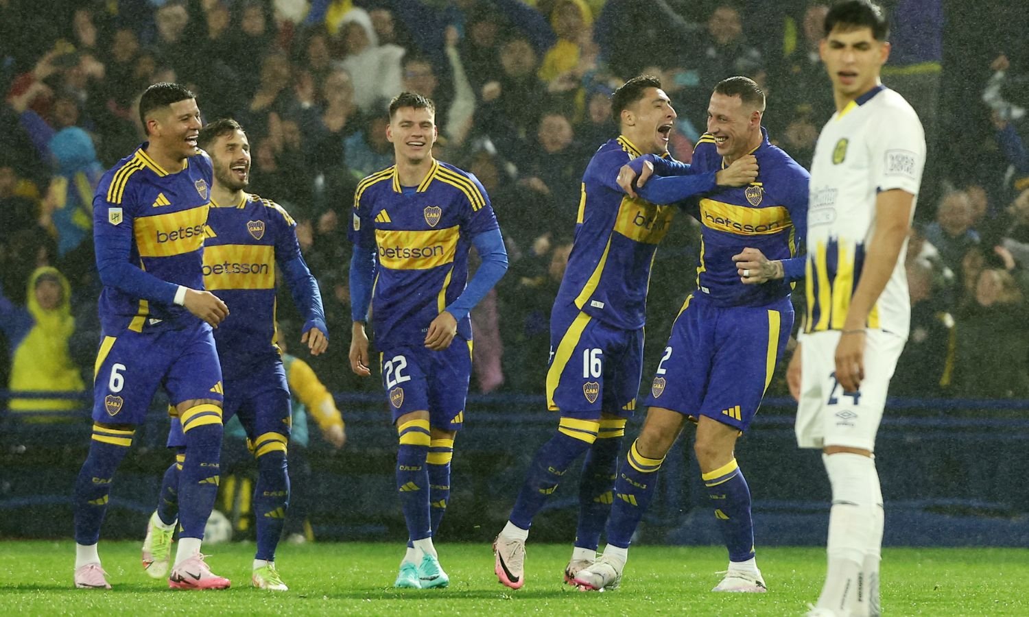 Festejo Boca vs Rosario Central LPF2024