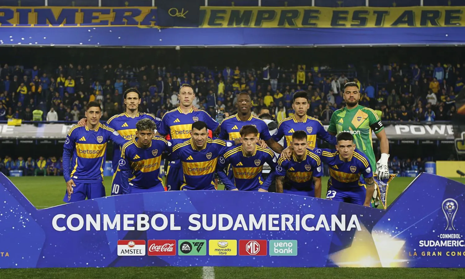 La formación inicial de Boca vs Cruzeiro Sudamericana 2024