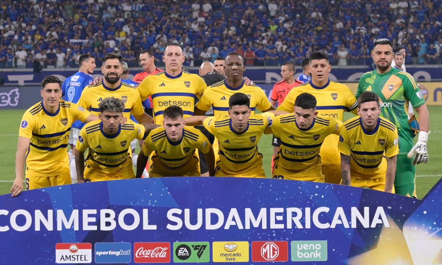 Iniciales Cruzeiro Boca vuelta octavos Sudamericana 2024