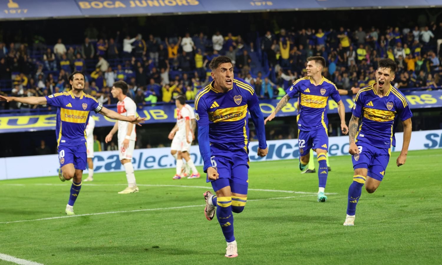 Festejo M Merentiel Boca vs Argentinos LPF 2024