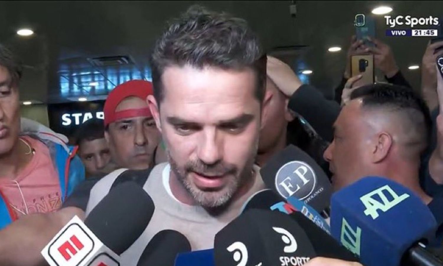 Gago llegada Argentina