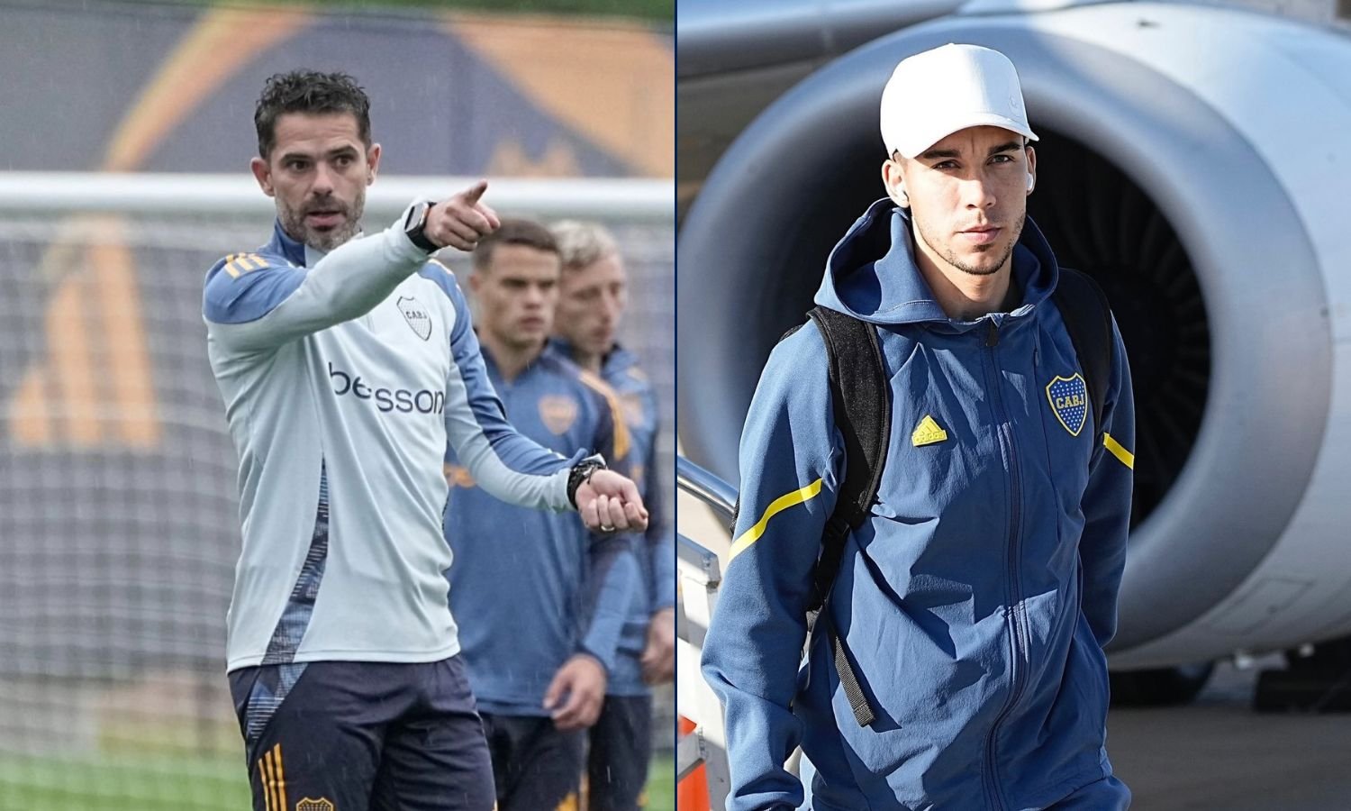 Gago y Pol Fernandez Boca