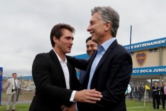 Macri y Schelotto Boca