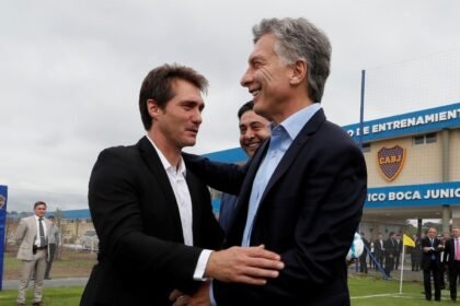 Macri y Schelotto Boca