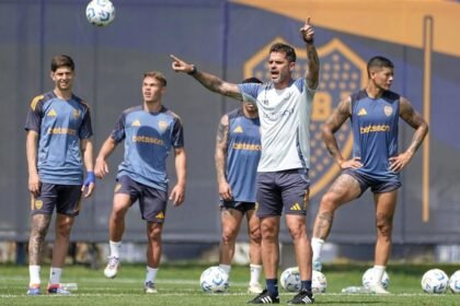 Fernando Gago entrenamiento de Boca