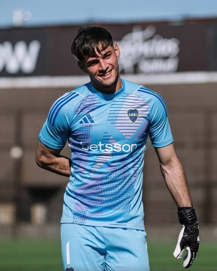 Sebastián Díaz Robles en la reserva de Boca.