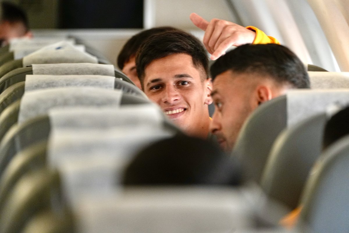 Brian Aguirre en viaje a Córdoba.