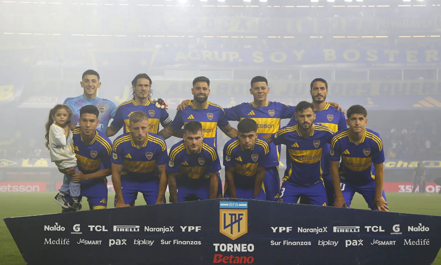 Iniciales Boca vs Gimnasia Liga Profesional 2024