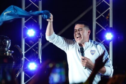 Riquelme festejo Boca