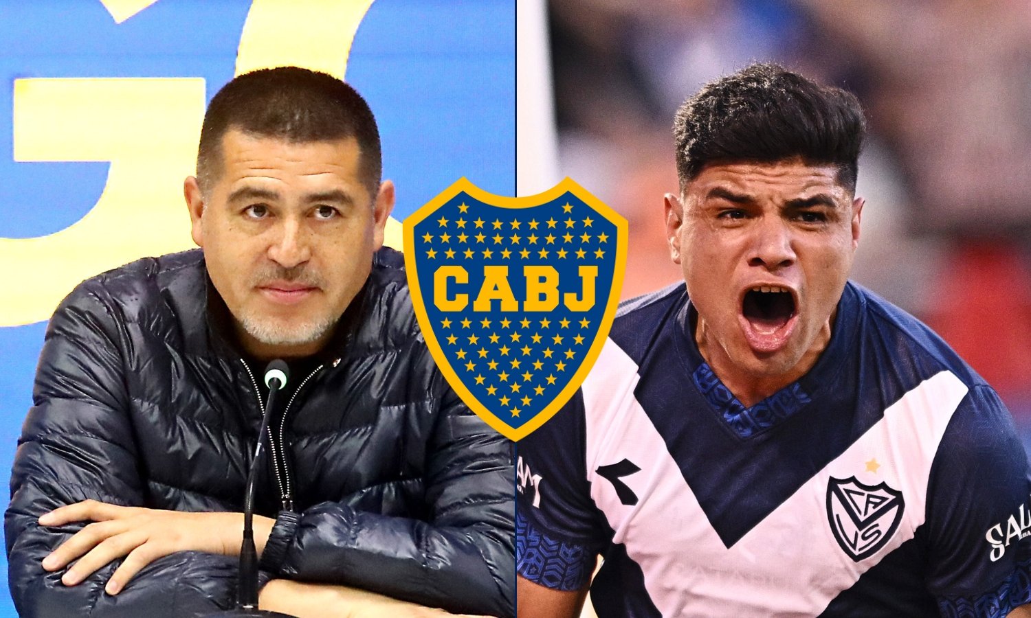 Riquelme y Claudio Aquino Boca
