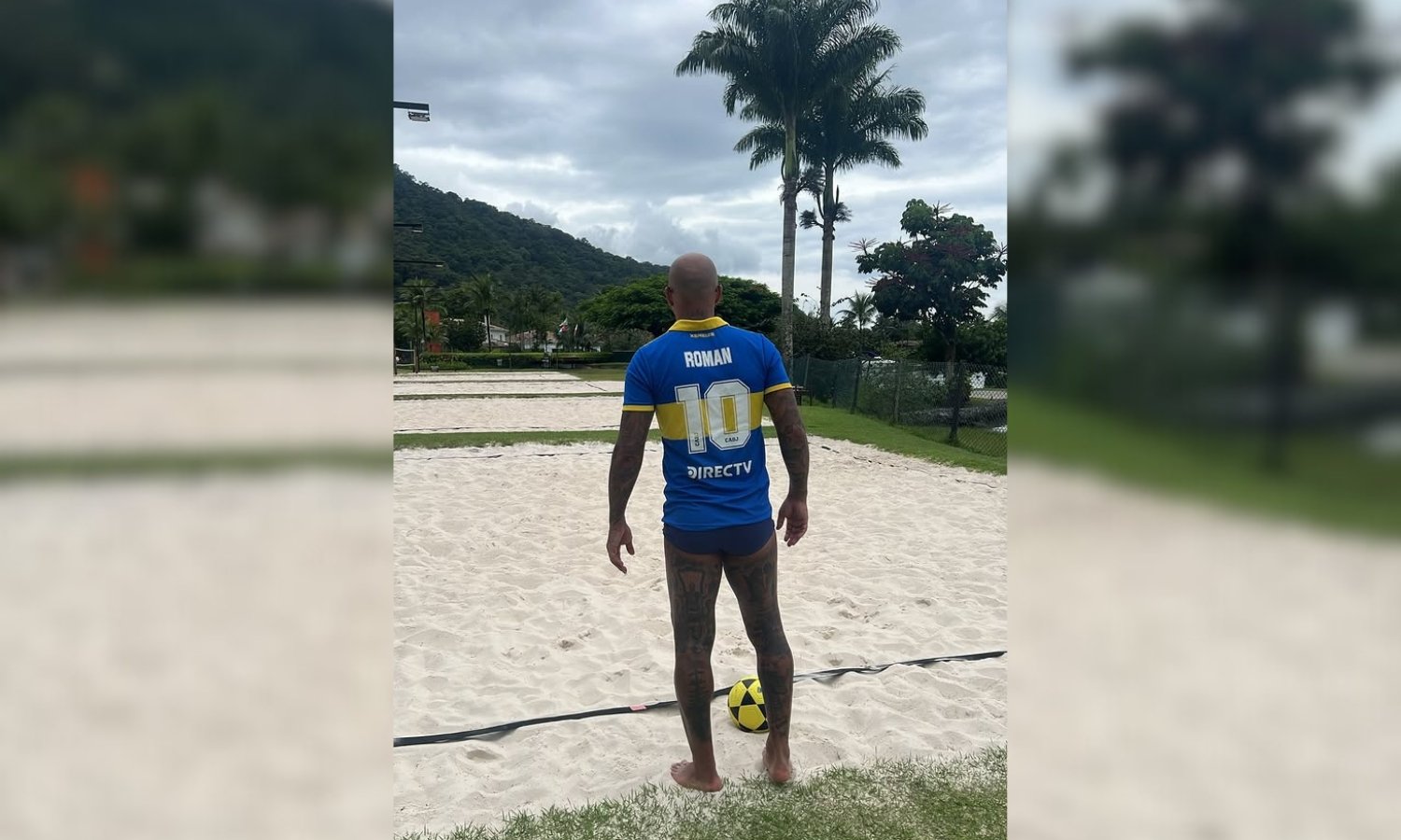 Felipe Melo con la camiseta de Boca