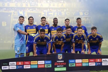 Iniciales Boca vs Argentinos Torneo Apertura 2025