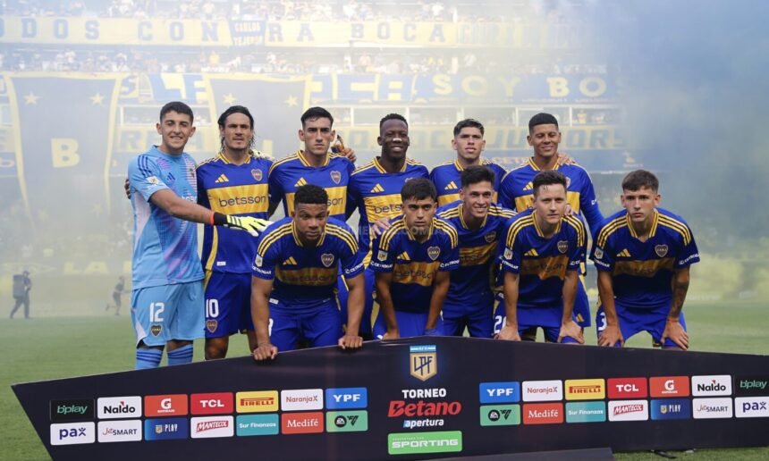 Iniciales Boca vs Argentinos Torneo Apertura 2025