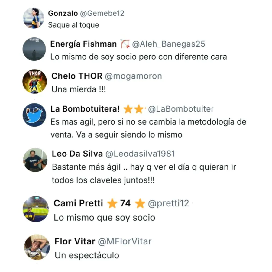 Opiniones hinchas Boca Socios