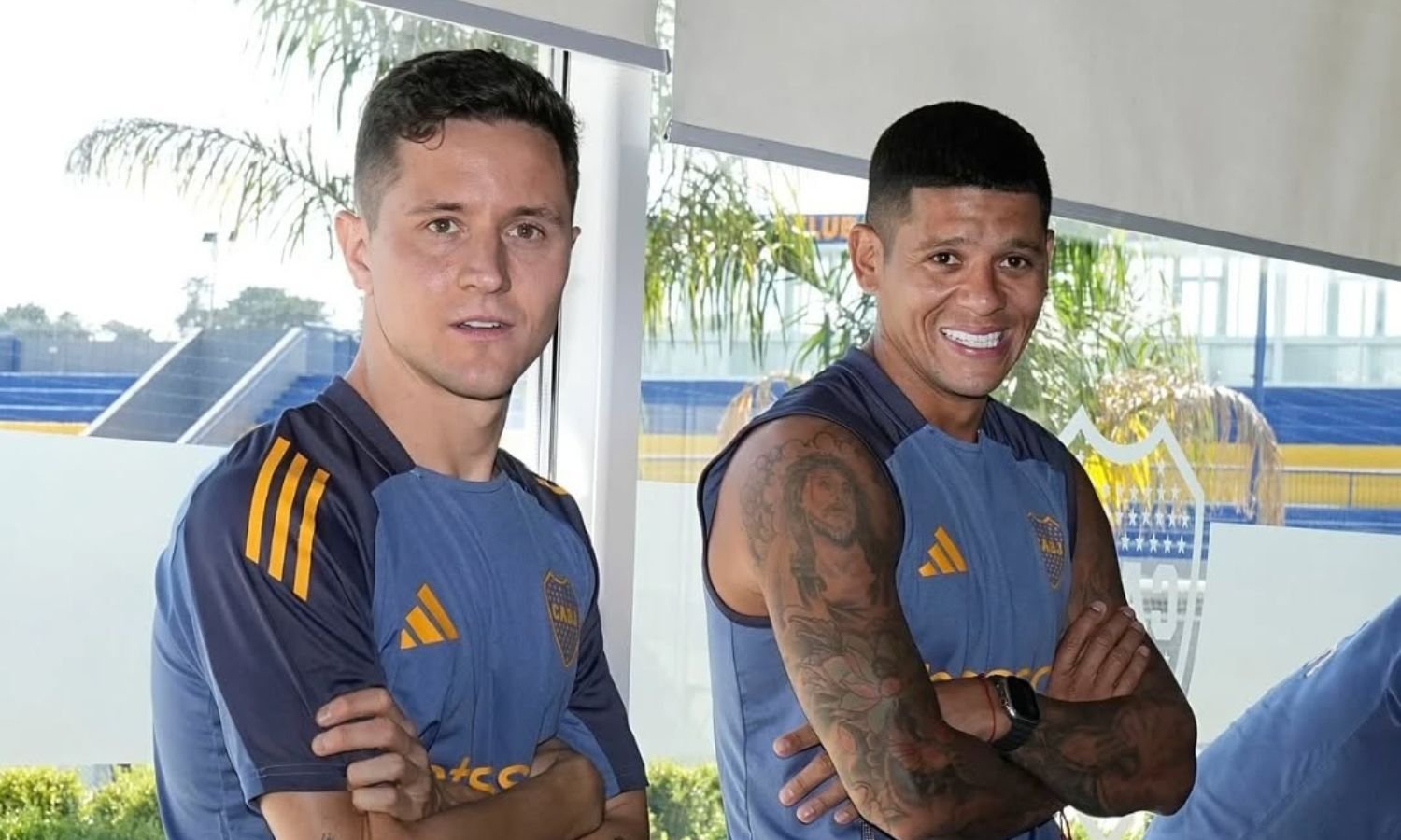 Ander Herrera y Marcos Rojo Boca