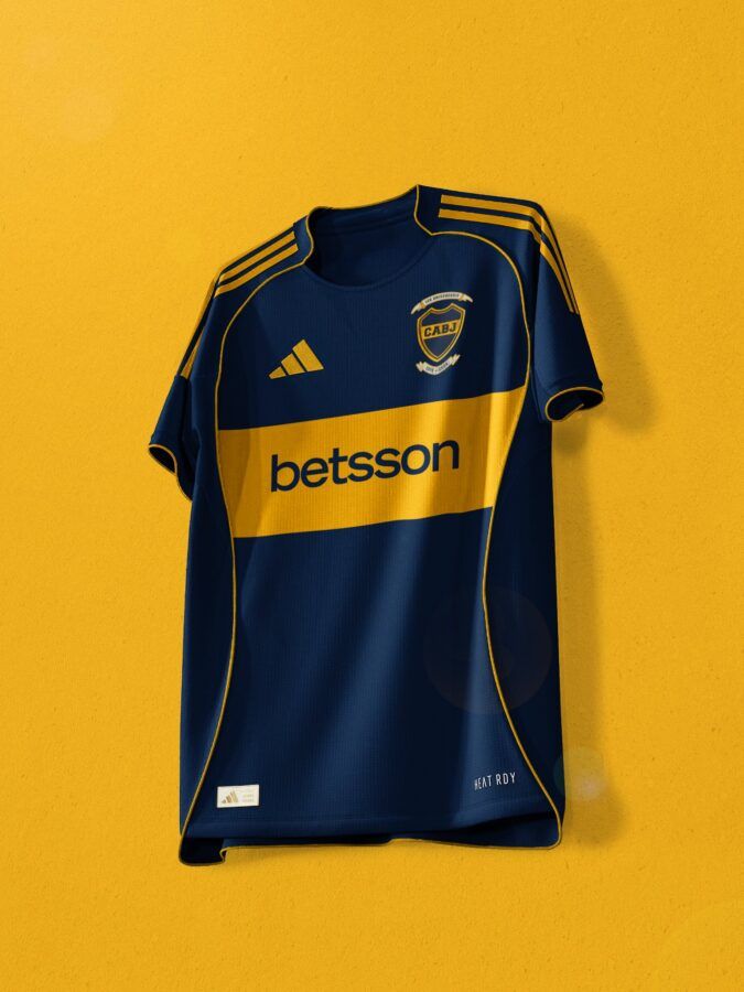 Proyección camiseta titular Boca 25/56