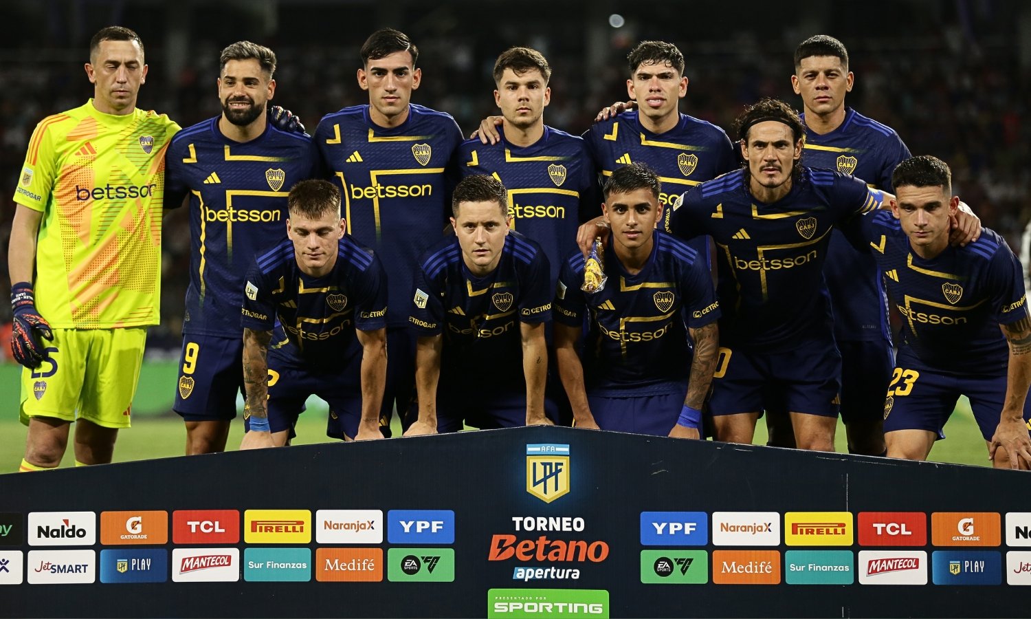 Iniciales Boca vs Central Cordoba 2025
