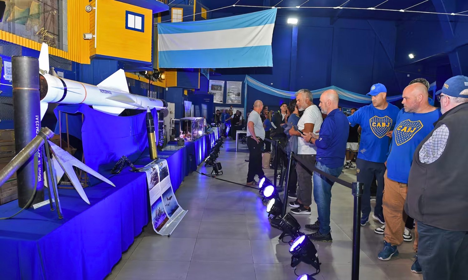 Boca inauguró la primera muestra de Malvinas en un club de fútbol