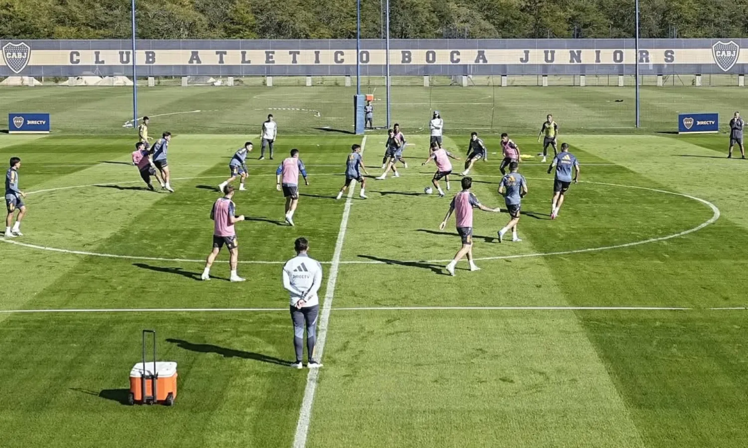 Entrenamiento Boca previa Superclásico