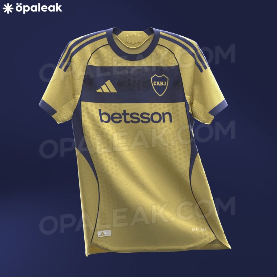 En el día del lanzamiento de la nueva camiseta, se filtró otro modelo que usará Boca La nueva camiseta dorada de Boca