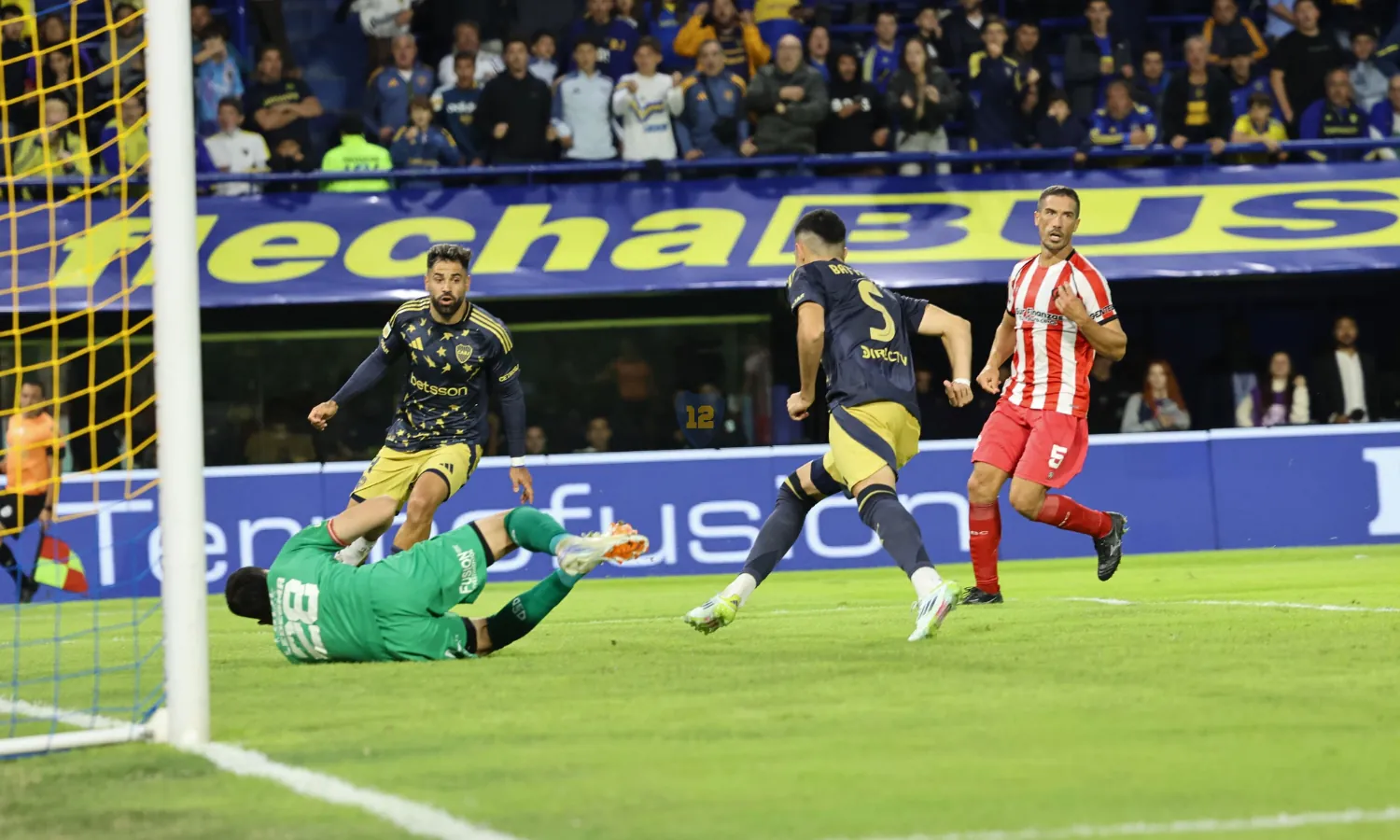 Gol Battaglia Boca vs Barracas Central Apertura 2025