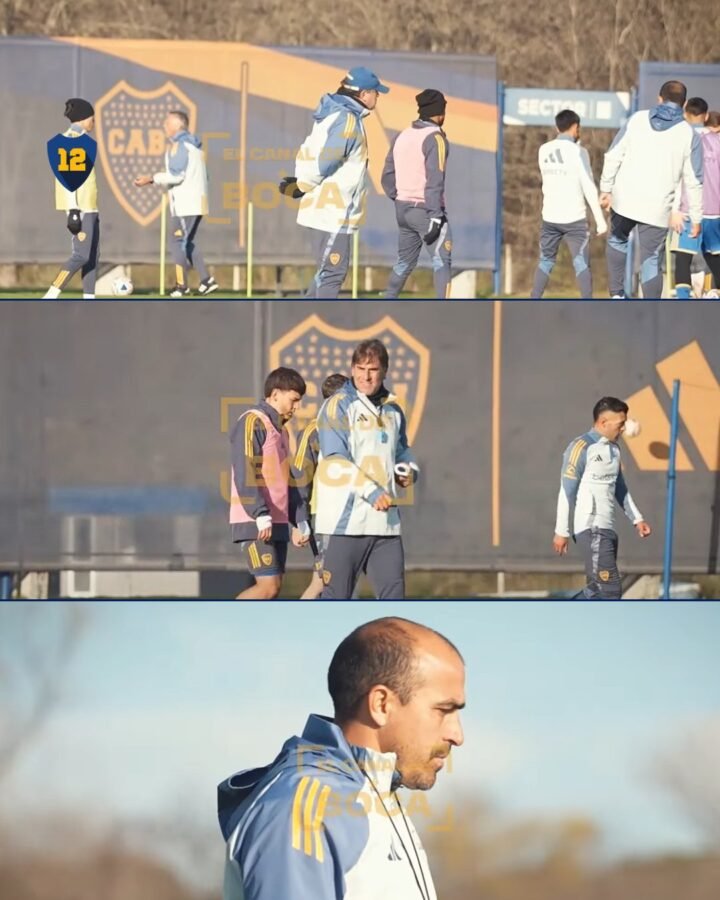 Entrenamiento de Boca cuerpo técnico reserva