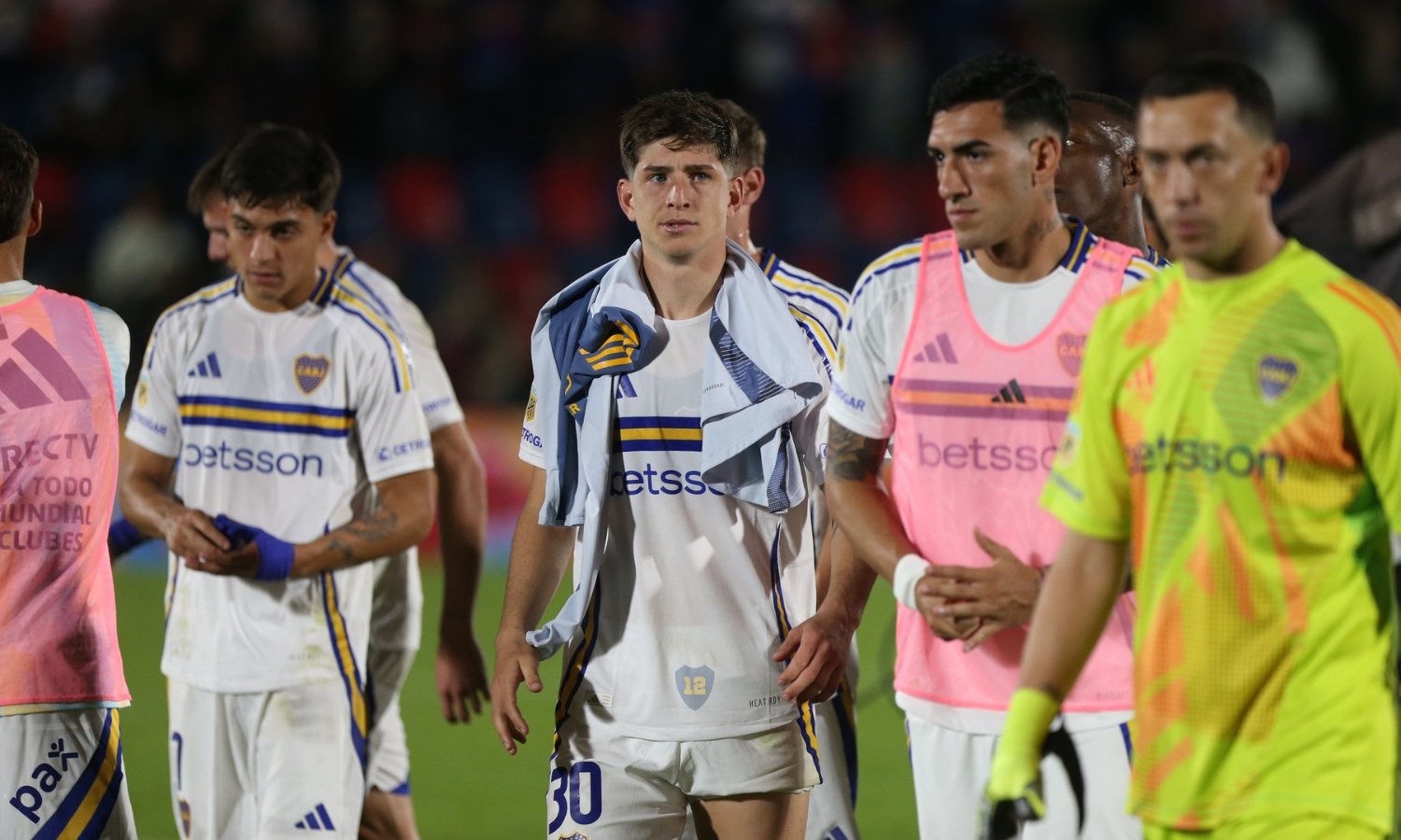 Jugadores post Tigre Boca