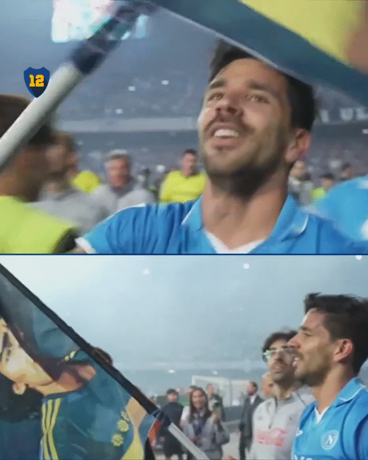 Simeone bandera Maradona Boca