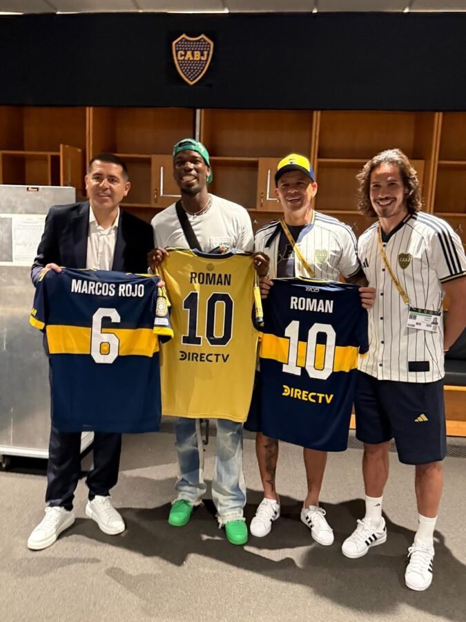 Riquelme Pogba Rojo y Cavani