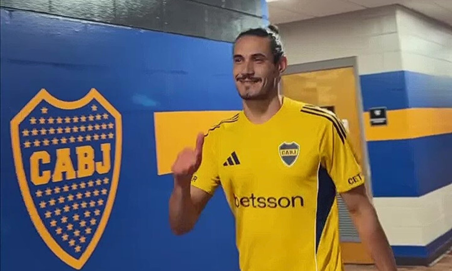 Cavani entrenamiento Boca Miami 9625