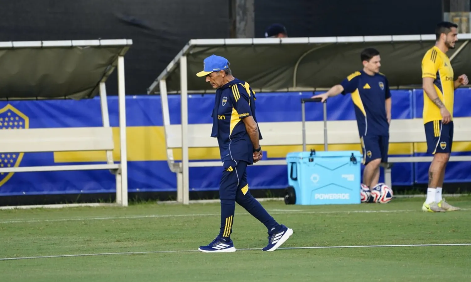 ¿Llega al debut ante Benfica? Cavani se entrenó diferenciado en Miami Russo entrenamiento Boca Miami 9625