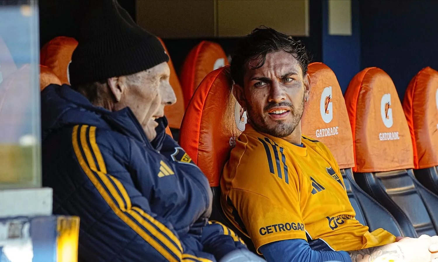 Miguel Ángel Russo y Leandro Paredes Boca