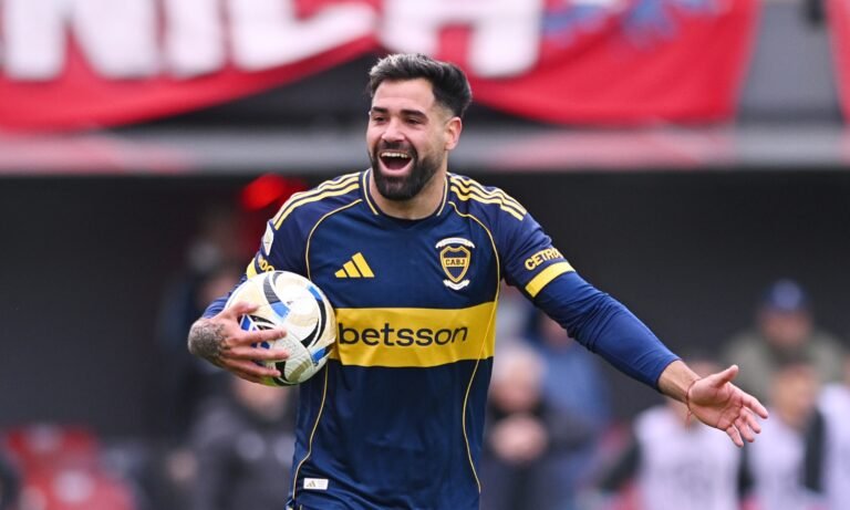 Festejo Gimenez Boca vs Barracas Central