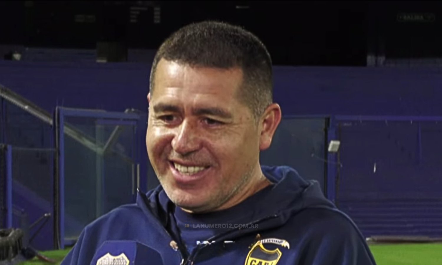 Riquelme en el Canal de Boca