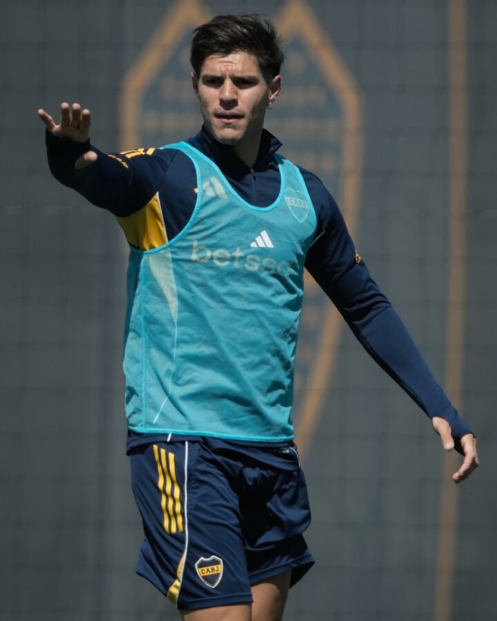 Marco Pellegrino entrenamiento de Boca