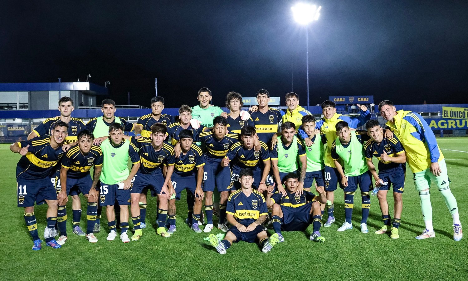 Festejo reserva Boca vs Lanús