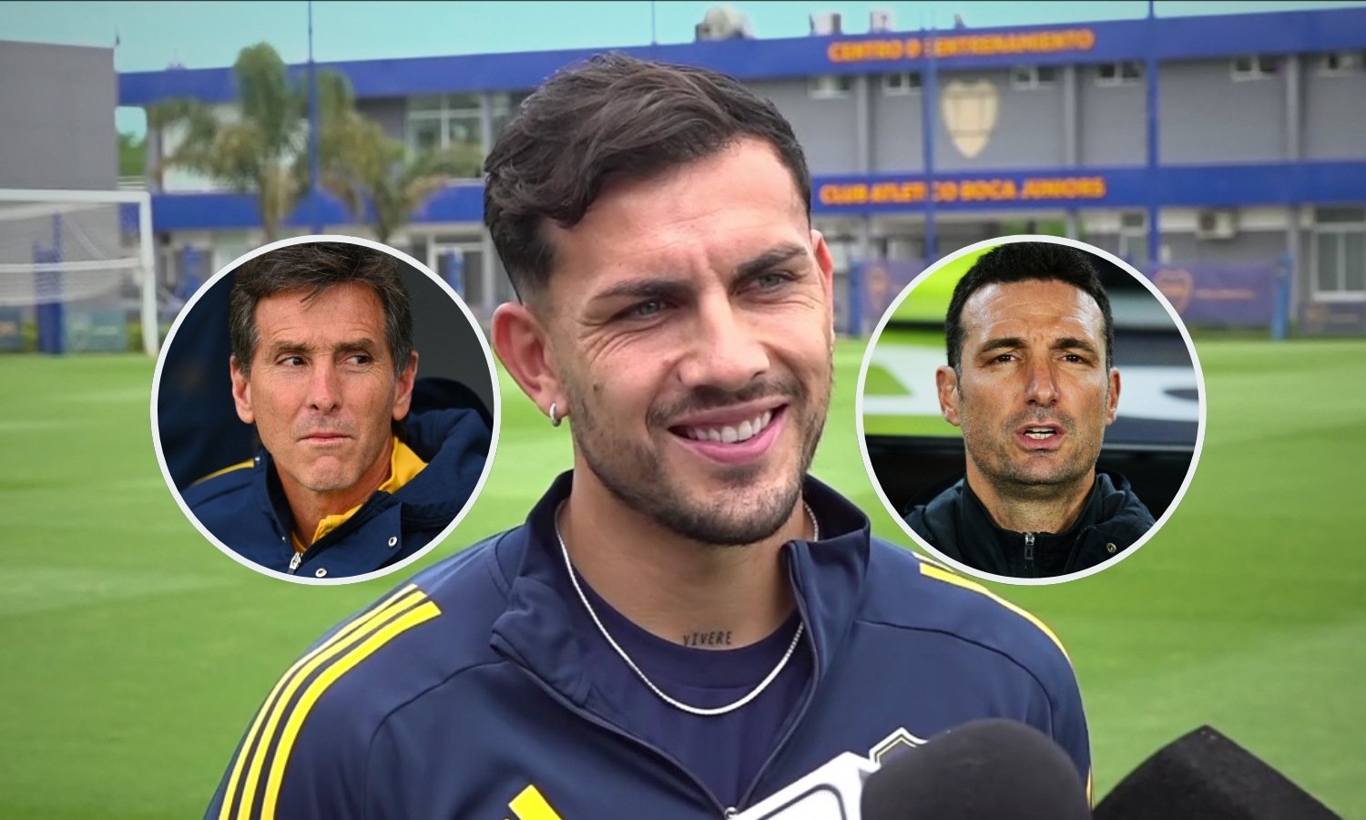 Leandro Paredes Claudio Úbeda y Lionel Scaloni