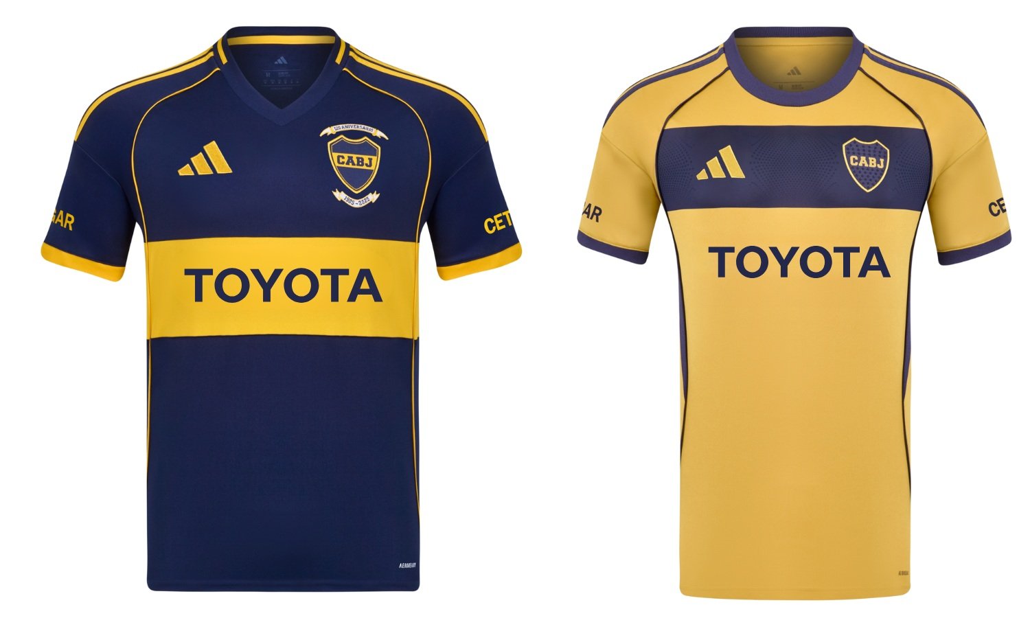 Proyeccion camiseta Boca sponsor Toyota