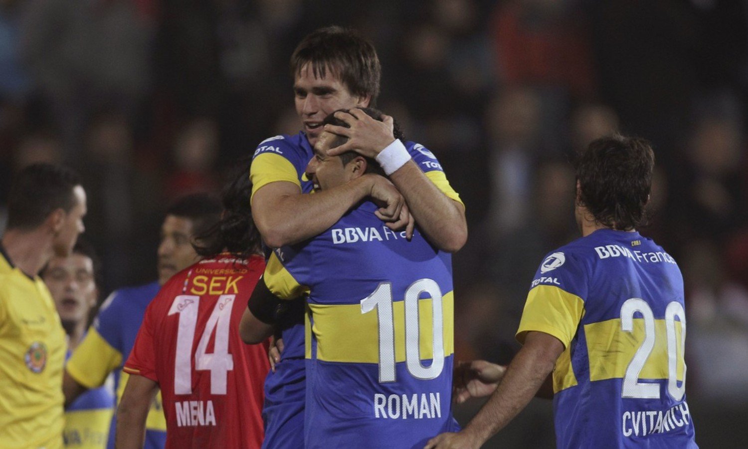 Pablo Mouche y Riquelme Boca